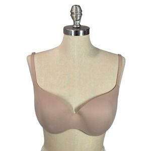 Victoria's Secret Bra 32DD Nude Beige Lightly Lined Demi Underwire Smooth
